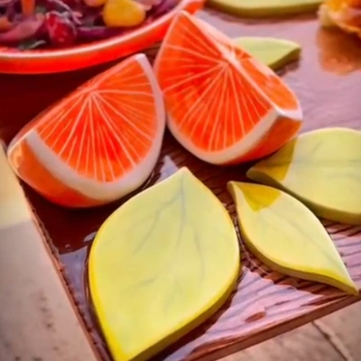 تخته سرو سرامیک طرح پرتقال